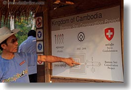 asia, banteay srei, cambodia, guides, horizontal, map, pointing, photograph