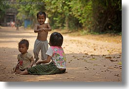 asia, babies, cambodia, childrens, dirt, horizontal, people, playing, photograph