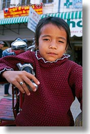 asia, cambodia, girls, motorcycles, people, vertical, photograph