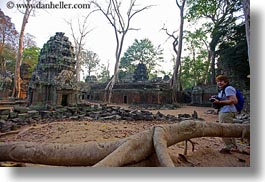 architectural ruins, asia, cambodia, cameras, horizontal, ta promh, temples, views, wide, womens, photograph