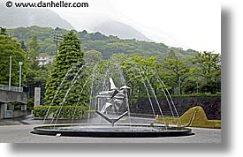 artsy, asia, fountains, hakone, horizontal, japan, open air museum, photograph