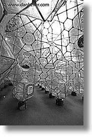 asia, black and white, bubbles, gym, hakone, japan, open air museum, vertical, photograph