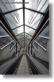 asia, escalators, hakone, japan, open air museum, slow exposure, vertical, photograph