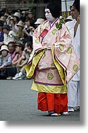 aoi matsuri festival, asia, courts, girls, japan, kyoto, maiden, vertical, photograph