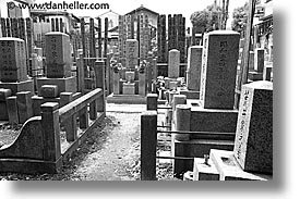 asia, black and white, graves, graveyard, horizontal, japan, japanese, koto in, kyoto, photograph
