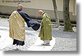 asia, horizontal, japan, koto in, kyoto, meeting, priests, photograph