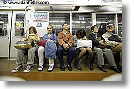 asia, horizontal, japan, riders, subway, photograph