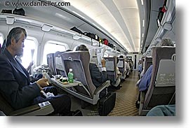 asia, bullet, fisheye lens, horizontal, interiors, japan, trains, transportation, photograph