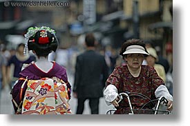 asia, geisha, horizontal, japan, old, people, womens, photograph