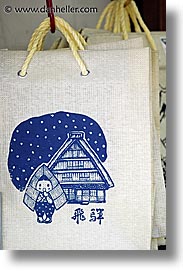 asia, fabrics, japan, little things, takayama, totebag, vertical, photograph