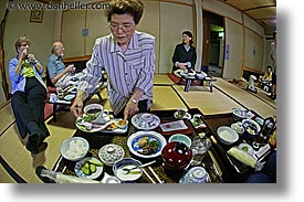asia, fisheye lens, foods, horizontal, japan, nagase, serving, takayama, photograph