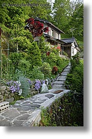 asia, houses, japan, paths, takayama, towns, vertical, photograph