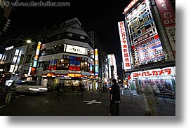 asia, cityscapes, horizontal, japan, kanto, nite, shinjuku, slow exposure, tokyo, photograph