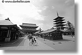 asia, bicycles, horizontal, japan, kanto, sensoji temple, shrine, tokyo, photograph