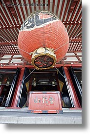 asia, japan, kanto, lanterns, paper, sensoji temple, slow exposure, tokyo, vertical, photograph