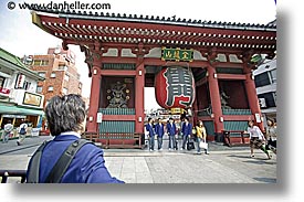 asia, gates, horizontal, japan, kanto, sensoji temple, shrine, tokyo, photograph