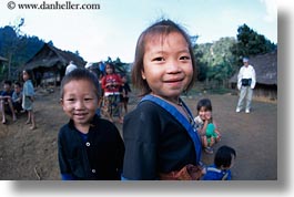 asia, asian, emotions, girls, hmong, horizontal, laos, people, poverty, smiles, villages, photograph