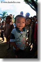 asia, childrens, groups, hmong, laos, vertical, villages, photograph