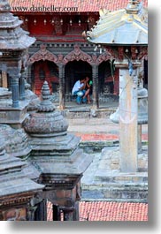 asia, cloisters, kathmandu, lovers, men, nepal, patan darbur square, vertical, photograph