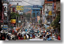 asia, congestion, horizontal, kathmandu, nepal, streets, traffic, photograph