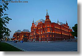 asia, buildings, dusk, historical museum, horizontal, long exposure, moscow, museums, russia, photograph