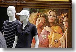 asia, buildings, horizontal, mannequins, models, moscow, russia, rym shopping mall, photograph