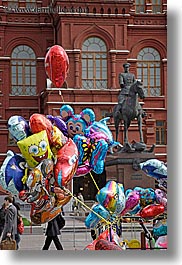 asia, balloons, moscow, russia, statues, vertical, photograph