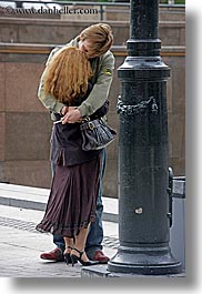 asia, couples, emotions, heads, hug, moscow, people, red, romantic, russia, vertical, photograph