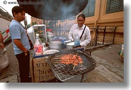 asia, bangkok, cooking, foods, horizontal, streets, thailand, womens, photograph