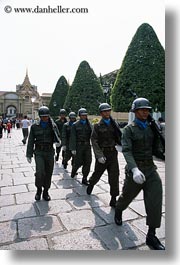 army, asia, bangkok, men, people, thailand, vertical, walking, photograph