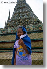 asia, bangkok, girls, little, people, thai, thailand, vertical, photograph