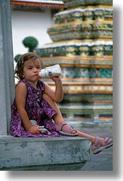 asia, bangkok, girls, little, people, thai, thailand, vertical, photograph