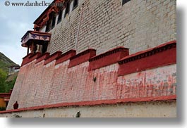 asia, ganden monastery, horizontal, lhasa, monks, tibet, walls, photograph