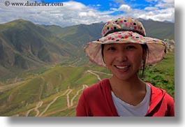asia, horizontal, landscapes, lhasa, people, tibet, tibetan, womens, young, photograph