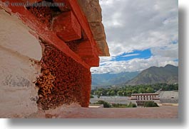 asia, closeup, horizontal, lhasa, potala, tibet, walls, photograph