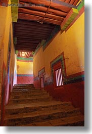 asia, glow, hallway, lhasa, lights, potala, slow exposure, stairs, tibet, vertical, photograph