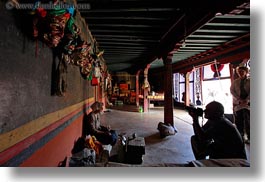 asia, asian, cameras, dark, glow, horizontal, interiors, lights, photographers, rooms, style, tan druk temple, tibet, photograph