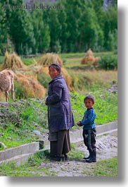 asia, mothers, sons, tibet, vertical, yarlung valley, photograph