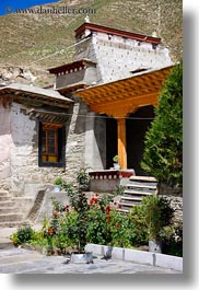 asia, facades, riwodechen monastery, temples, tibet, vertical, yarlung valley, photograph