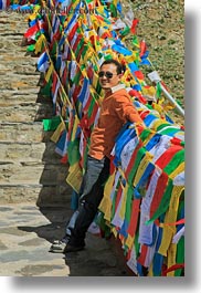 asia, asian, flags, men, people, prayers, tibet, vertical, yumbulagang, photograph