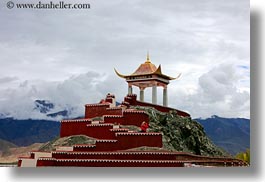 asia, asian, horizontal, kate, roadside temple, stairs, style, taking, tibet, yumbulagang, photograph