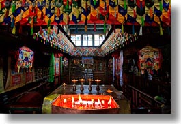 asia, candles, horizontal, inside, slow exposure, temples, tibet, yumbulagang, yumbulagang temple, photograph