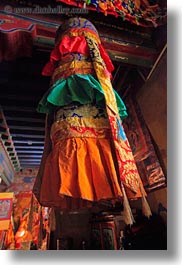 asia, colorful, fabrics, slow exposure, tibet, vertical, yumbulagang, yumbulagang temple, photograph