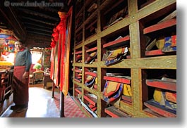 asia, boxes, glow, horizontal, lights, monks, prayers, tibet, yumbulagang, yumbulagang temple, photograph