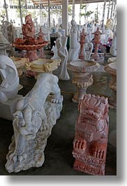 asia, ha long bay, marble, statues, vertical, vietnam, photograph