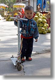 asia, asian, ha long bay, people, scooter, toddlers, vertical, vietnam, photograph