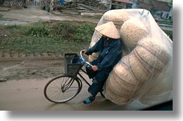 asia, baskets, bicycles, bikes, hanoi, horizontal, stuff, vietnam, wicker, photograph