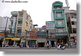 asia, buildings, hanoi, horizontal, narrow, tall, vietnam, photograph
