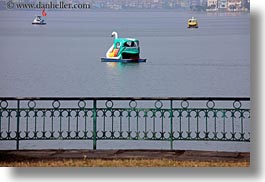 asia, boats, hanoi, horizontal, lakes, pedals, swans, vietnam, photograph