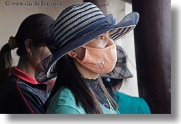asia, faces, hanoi, horizontal, masks, people, vietnam, womens, photograph